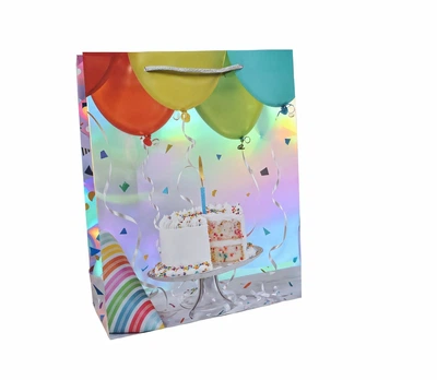 Пакет подарунковий Stenson Happy Birthday R95525-S 18х23х8 см
