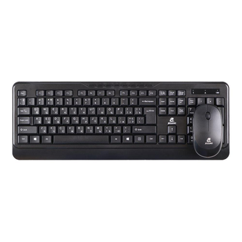 Клавиатура и мышь JEQANG для ПК ноутбука набор беспроводной Black (JW-6800)