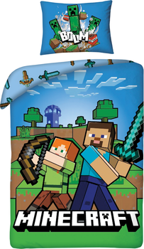 Комплект детского постельного белья Halantex 140x200 см Minecraft хлопок (MNC-282BL)