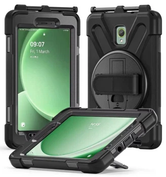 Чохол Carbon Armor Cover Tablet на Samsung Galaxy Tab Active 3 (8") T575 / захисний чохол для планшета з ремінцем в комплекті / (чорний)