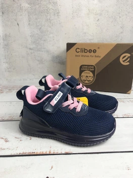 Кроcівки дитячі для дівчинки Clibee 27р-16,5см Темно-синій (265)