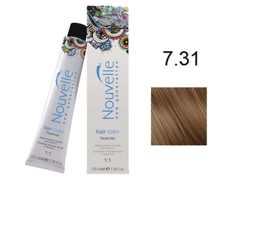 Фарба для волосся Nouvelle Hair Color 7.31 капучіно 100 мл