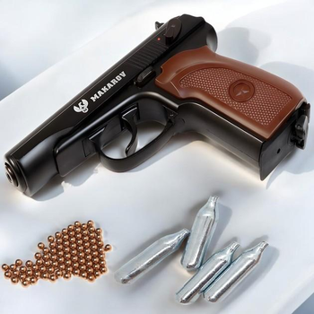 Пневматичний пістолет Win Gun 113 Blowback + 4 шт СО2 + 250 кульок BB