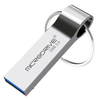 Флешка металлическая USB 3.0 256GB Microdrive U2 Серый