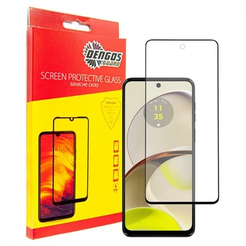 Захисне скло Dengos для Motorola Moto G14 Full Glue Black (TGFG-325)