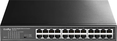 Коммутатор Cudy GS1024 24 порта Гигабит Металлический Переключатель черный (LKMTR_838084)