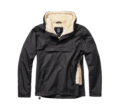 Анорак на меху Brandit Windbreaker Sherpa L black (3173.2.L)