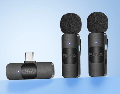 Профессиональный микрофон Boya (BY-V20) usb-c, подвійний