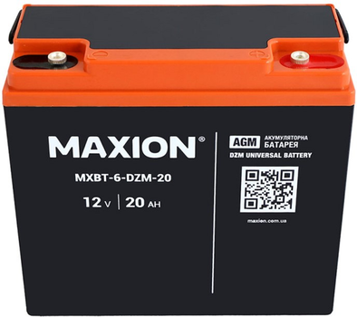Аккумулятор тяговый Maxion 12 В 20 А (MXBT-6-DZM-20)