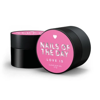 Гель-жвачка для объемных дизайнов Nails Of The Day Love Is Clear прозрачный 15 мл