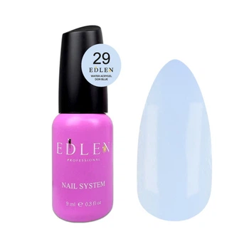 Жидкий гель Edlen Professional Water Acrygel Provance 29 Dor Blue нежно-голубой 9 мл