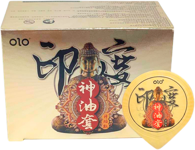 Презервативи OLO Gold Indian god oil 10 шт (ROZ6501053489)