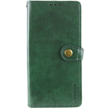 Шкіряний чохол-книжка GETMAN Gallant (PU) для Motorola Moto G05 / E15 Зелений