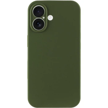 Силіконовий чохол із захистом камери Full Camera Protective для Apple iPhone 17 Dark Olive