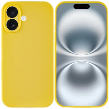 Силіконовий чохол із захистом камери Full Camera Protective для Apple iPhone 17 Yellow