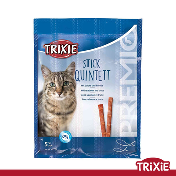 Лакомство для кошек Trixie 42725 PREMIO Stick Quintett лосось и форель 25г (TX-42725) 4011905427256