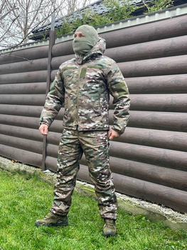 Тактичний костюм з водовідштовхувальної тканини софтшелл Мультикам SOFTSHELL XXL