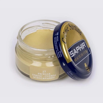 Увлажняющий крем для обуви Saphir creme Surfine 50 мл охра