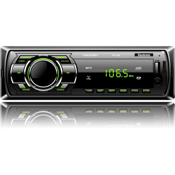 Автомагнітола FANTOM FP-302 Black/Green зелене підсвічування