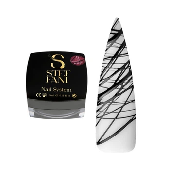 Гель Паутинка Steffani Spider Gel Black цвет черный 5 мл