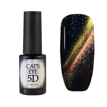 Гель-лак Naomi Cat Eyes 5D С92 желтый блик салатово-зеленый золотистый перелив с оттенками 6 мл (769943223067)
