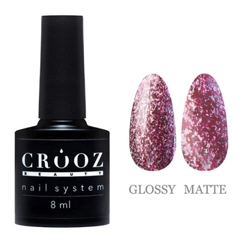 Гель-лак Crooz Platinum Gel 05 розовый со слюдой 8 мл