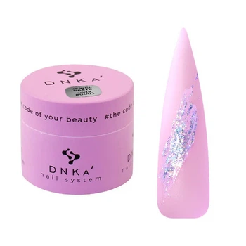 Паста для дизайна DNKa Jewel Paste 0003 без липкого слоя c глитерными частицами слюды перламутровый лиловый 5 мл