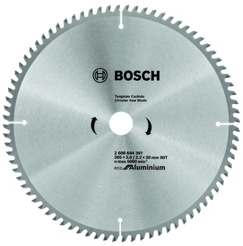Пиляльний диск Eco for Aluminium Bosch (305x30x3 мм, 80 зубів) по алюмінію (23451)