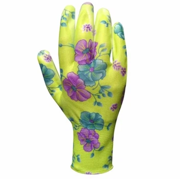 Защитные перчатки КВІТКА PRO Garden Standard (S/7) с нитриловым покрытием (24260)