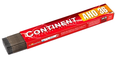 Электроды сварочные PlasmaTec Continent АНО-36 (450 мм, 4 мм, 5 кг) для любого тока AC/DC (24506)