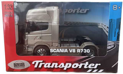 Metalowy model Welly ciężarówka Scania 1:32 Złoty (4891761126711)