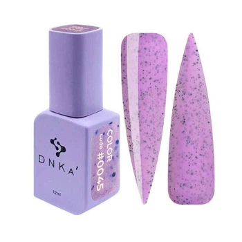 Гель-лак DNKa Polish Gel 0045 світло-фіолетовий з крихтою 12 мл