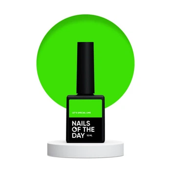 Гель-лак Nails Of The Day Lets Special Lime особый неоново-салатовый 10 мл