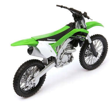 Металева модель Welly Мотоцикл Kawasaki 1:10 Зелений (4891761628130)