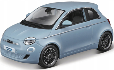 Металева модель Burato Автомобіль Fiat 500E 2023 1:24 Синій (4893993016709)