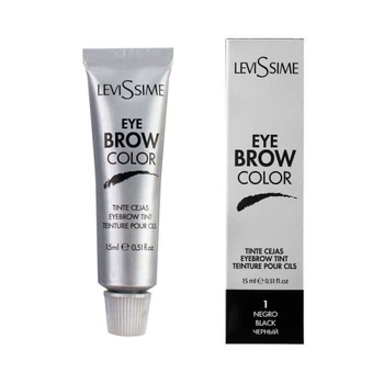 Краска для бровей Levissime Eyebrow Black 1, цвет черный, 15 мл (8435054646027)