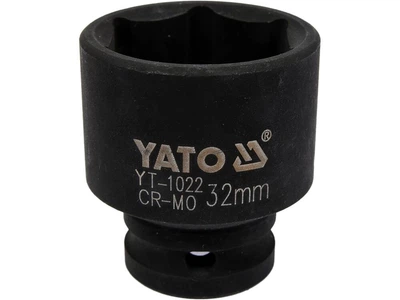 Головка торцевая ударная 6-гранная квадрат 1/2», М= 32 мм, L= 48 мм YATO (YT-1022)