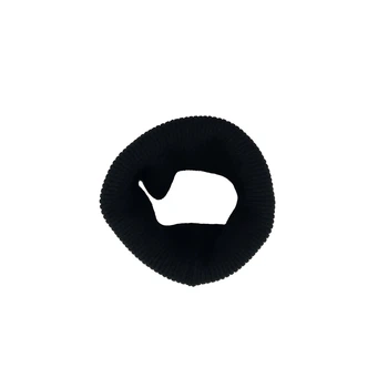 В'язаний двошаровий хомут "Калліо" one size 03074 Чорний Talvi