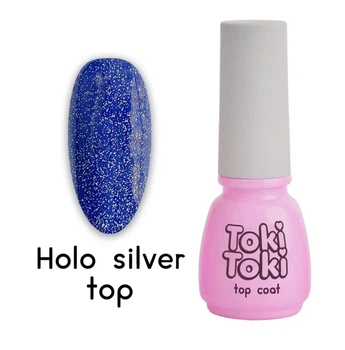 Топ без липкого шару Toki Toki Holo Silver Top, 5 мл