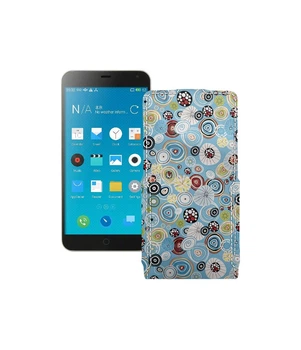 Чохол-флип з екошкіри для телефону Meizu M1 Note Кола-кольорові