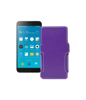 Чохол-книжка з екошкіри для телефону Meizu M1 Note Фіолетовий