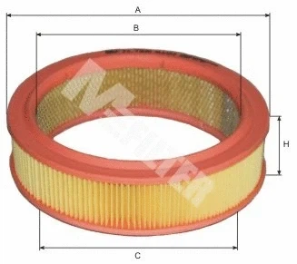 Фильтр воздушный ВАЗ 2101-2107, 2108-09 (карбюратор), M-FILTER (A101)