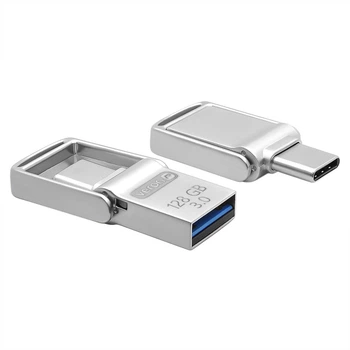 Флеш память USB 128GB Veron 3.0 USB -Type C Metal seies 104