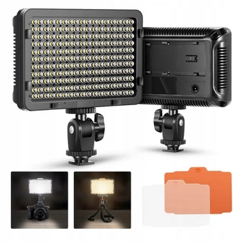 Накамерный LED-видеосвет — PT-176S 2 S 11 Вт/1320 лм/176 LED/3200K-5600K LED-дисплей +аккумулятор F550/7.2 В/2200 мА·ч+зарядное устройство