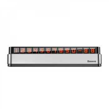 Паркувальний номер Baseus (ACNUM-BOS) Moonlight Box Series Silver