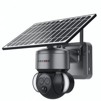 Вулична IP-камера 6MP Sectec ST-S568M-4G-6M-12X ZOOM 4G на сонячній батареї