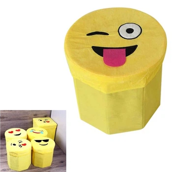 Тумба-пуф складной "Smile" 30*30*28см Home R33431