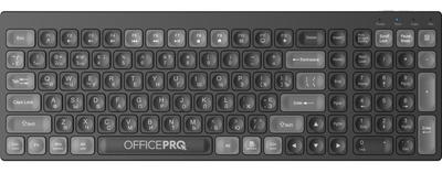 Клавіатура бездротова OfficePro SK985B Bluetooth Black