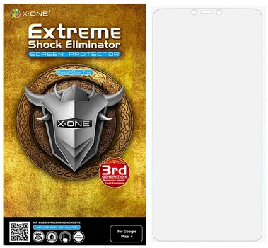 Защитная пленка Google Pixel 4 прозрачная противоударная 2.5D 5H Extreme Shock Eliminator 3th Generation X-One