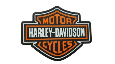 Табличка логотип Harley-Davidson пластик 25х20см